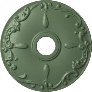 imageEkena Millwork CM18KE 18Inch OD x 3 12Inch ID x 1 14Inch Kent Ceiling MedallionAthenian Green Flat Finish