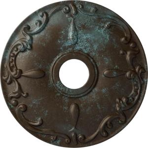 imageEkena Millwork CM18KE 18Inch OD x 3 12Inch ID x 1 14Inch Kent Ceiling MedallionBronze Blue Patina Metallic Series