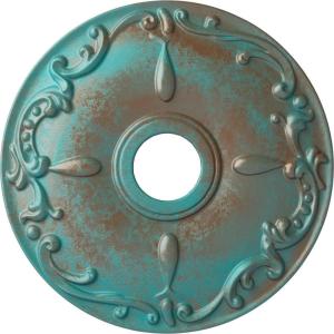 imageEkena Millwork CM18KE 18Inch OD x 3 12Inch ID x 1 14Inch Kent Ceiling MedallionCopper Green Patina Metallic Series