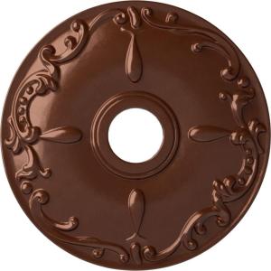 imageEkena Millwork CM18KE 18Inch OD x 3 12Inch ID x 1 14Inch Kent Ceiling MedallionCopper Penny Metallic Series