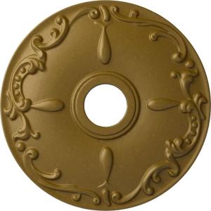 imageEkena Millwork CM18KE 18Inch OD x 3 12Inch ID x 1 14Inch Kent Ceiling MedallionGold Rush Metallic Series