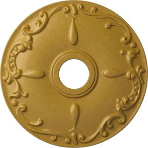 imageEkena Millwork CM18KE 18Inch OD x 3 12Inch ID x 1 14Inch Kent Ceiling MedallionIridescent Gold Metallic Series