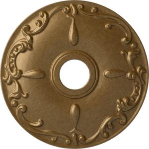 imageEkena Millwork CM18KE 18Inch OD x 3 12Inch ID x 1 14Inch Kent Ceiling MedallionPale Gold Metallic Series