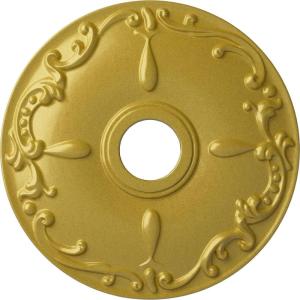 imageEkena Millwork CM18KE 18Inch OD x 3 12Inch ID x 1 14Inch Kent Ceiling MedallionRich Gold Metallic Series