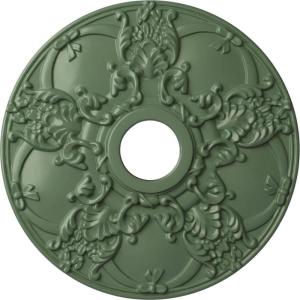 imageEkena Millwork CM18NO 18Inch OD x 3 12Inch ID x 1 38Inch Norwich Ceiling MedallionAthenian Green Flat Finish