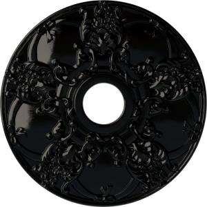 imageEkena Millwork CM18NO 18Inch OD x 3 12Inch ID x 1 38Inch Norwich Ceiling MedallionBlack Pearl Metallic Series