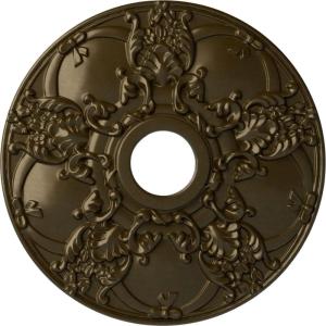 imageEkena Millwork CM18NO 18Inch OD x 3 12Inch ID x 1 38Inch Norwich Ceiling MedallionBrass Metallic Series