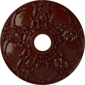 imageEkena Millwork CM18NO 18Inch OD x 3 12Inch ID x 1 38Inch Norwich Ceiling MedallionBrushed Mahogany Flat Finish