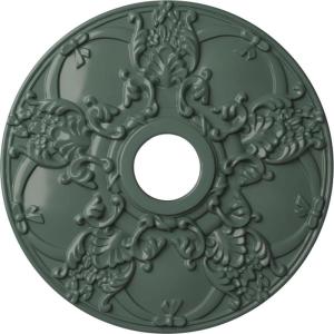 imageEkena Millwork CM18NO 18Inch OD x 3 12Inch ID x 1 38Inch Norwich Ceiling MedallionCloud Burst Flat Finish