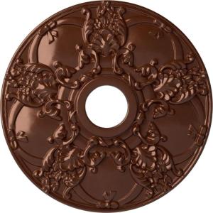 imageEkena Millwork CM18NO 18Inch OD x 3 12Inch ID x 1 38Inch Norwich Ceiling MedallionCopper Penny Metallic Series