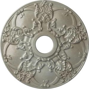 imageEkena Millwork CM18NO 18Inch OD x 3 12Inch ID x 1 38Inch Norwich Ceiling MedallionFlash Gold Metallic Series