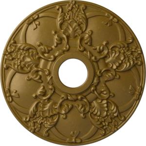 imageEkena Millwork CM18NO 18Inch OD x 3 12Inch ID x 1 38Inch Norwich Ceiling MedallionGold Rush Metallic Series