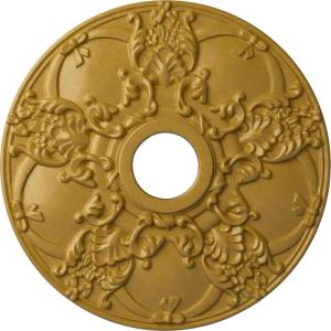 imageEkena Millwork CM18NO 18Inch OD x 3 12Inch ID x 1 38Inch Norwich Ceiling MedallionIridescent Gold Metallic Series