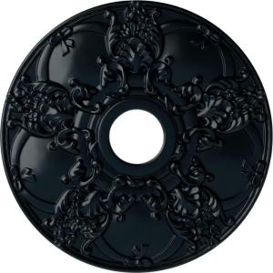 imageEkena Millwork CM18NO 18Inch OD x 3 12Inch ID x 1 38Inch Norwich Ceiling MedallionNight Shade Flat Finish