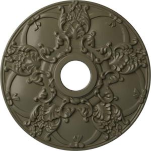 imageEkena Millwork CM18NO 18Inch OD x 3 12Inch ID x 1 38Inch Norwich Ceiling MedallionPainted Turtle Flat Finish
