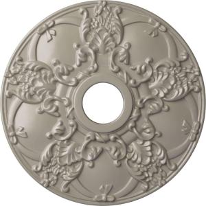 imageEkena Millwork CM18NO 18Inch OD x 3 12Inch ID x 1 38Inch Norwich Ceiling MedallionPearl White Metallic Series