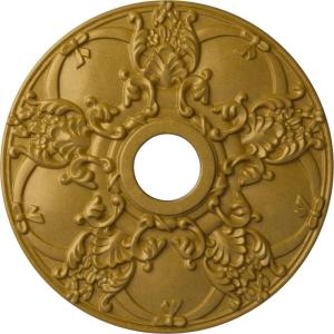 imageEkena Millwork CM18NO 18Inch OD x 3 12Inch ID x 1 38Inch Norwich Ceiling MedallionPharaohs Gold Metallic Series