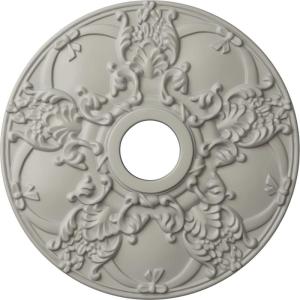 imageEkena Millwork CM18NO 18Inch OD x 3 12Inch ID x 1 38Inch Norwich Ceiling MedallionPot of Cream Flat Finish