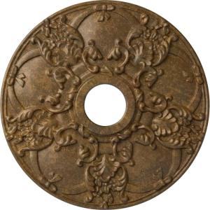 imageEkena Millwork CM18NO 18Inch OD x 3 12Inch ID x 1 38Inch Norwich Ceiling MedallionRubbed Bronze Metallic Series