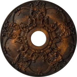 imageEkena Millwork CM18NO 18Inch OD x 3 12Inch ID x 1 38Inch Norwich Ceiling MedallionRust Metallic Series