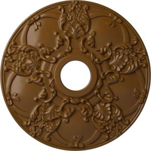 imageEkena Millwork CM18NO 18Inch OD x 3 12Inch ID x 1 38Inch Norwich Ceiling MedallionSmokey Topaz Flat Finish
