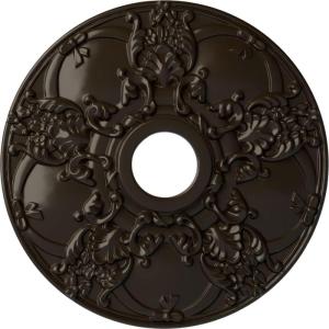 imageEkena Millwork CM18NO 18Inch OD x 3 12Inch ID x 1 38Inch Norwich Ceiling MedallionStone Hearth Flat Finish