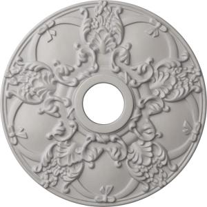 imageEkena Millwork CM18NO 18Inch OD x 3 12Inch ID x 1 38Inch Norwich Ceiling MedallionUltra Pure White Flat Finish