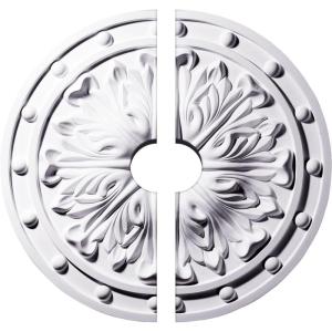 imageEkena Millwork CM20FO203500 20 12OD x 3 12ID x 1 12P Foster Acanthus Leaf Ceiling Medallion Fits Canopies up to 312 2 PieceSplit