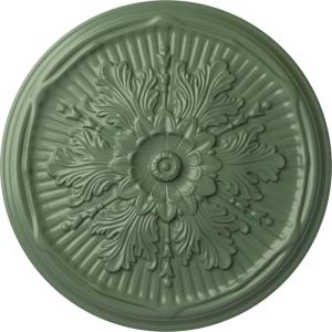 imageEkena Millwork CM21LU 21Inch OD x 2Inch ID x 2Inch P Luton Ceiling MedallionAthenian Green Flat Finish