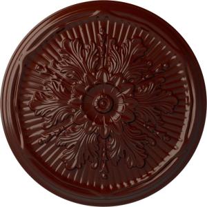 imageEkena Millwork CM21LU 21Inch OD x 2Inch ID x 2Inch P Luton Ceiling MedallionBrushed Mahogany Flat Finish