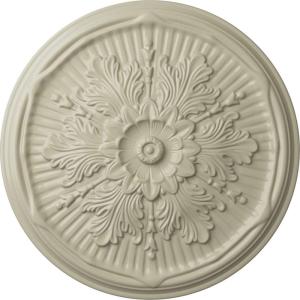 imageEkena Millwork CM21LU 21Inch OD x 2Inch ID x 2Inch P Luton Ceiling MedallionClear Yellow Flat Finish