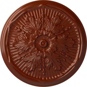 imageEkena Millwork CM21LU 21Inch OD x 2Inch ID x 2Inch P Luton Ceiling MedallionFirebrick Flat Finish