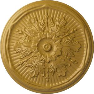 imageEkena Millwork CM21LU 21Inch OD x 2Inch ID x 2Inch P Luton Ceiling MedallionIridescent Gold Metallic Series