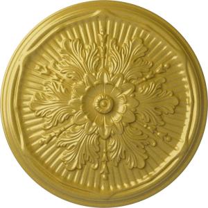 imageEkena Millwork CM21LU 21Inch OD x 2Inch ID x 2Inch P Luton Ceiling MedallionRich Gold Metallic Series