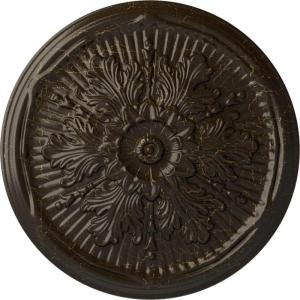 imageEkena Millwork CM21LU 21Inch OD x 2Inch ID x 2Inch P Luton Ceiling MedallionStone Hearth Crackle Flat Finish