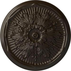 imageEkena Millwork CM21LU 21Inch OD x 2Inch ID x 2Inch P Luton Ceiling MedallionStone Hearth Flat Finish