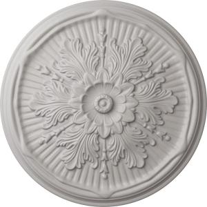 imageEkena Millwork CM21LU 21Inch OD x 2Inch ID x 2Inch P Luton Ceiling MedallionUltra Pure White Flat Finish