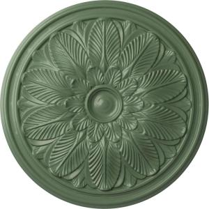 imageEkena Millwork CM22BO 22 58Inch OD x 1 34Inch P Bordeaux Ceiling MedallionHandPainted Athenian Green