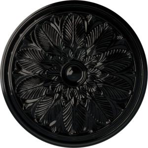 imageEkena Millwork CM22BO 22 58Inch OD x 1 34Inch P Bordeaux Ceiling MedallionHandPainted Black Pearl