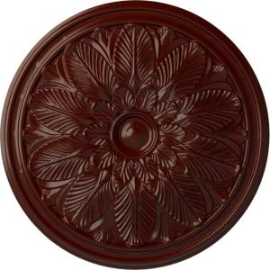 imageEkena Millwork CM22BO 22 58Inch OD x 1 34Inch P Bordeaux Ceiling MedallionHandPainted Brushed Mahogany