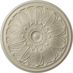 imageEkena Millwork CM22BO 22 58Inch OD x 1 34Inch P Bordeaux Ceiling MedallionHandPainted Clear Yellow