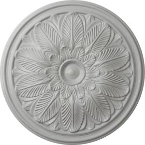 imageEkena Millwork CM22BO 22 58Inch OD x 1 34Inch P Bordeaux Ceiling MedallionHandPainted Frost