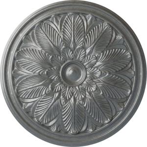imageEkena Millwork CM22BO 22 58Inch OD x 1 34Inch P Bordeaux Ceiling MedallionHandPainted Platinum