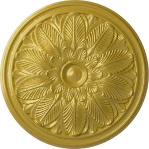 imageEkena Millwork CM22BO 22 58Inch OD x 1 34Inch P Bordeaux Ceiling MedallionHandPainted Rich Gold