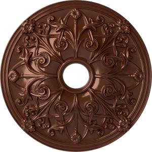 imageEkena Millwork CM23JA 23 58Inch OD x 3 78Inch ID x 2 18Inch P Jamie Ceiling MedallionHandPainted Copper Penny