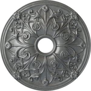 imageEkena Millwork CM23JA 23 58Inch OD x 3 78Inch ID x 2 18Inch P Jamie Ceiling MedallionHandPainted Platinum