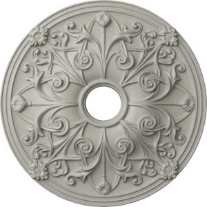 imageEkena Millwork CM23JA 23 58Inch OD x 3 78Inch ID x 2 18Inch P Jamie Ceiling MedallionHandPainted Pot of Cream