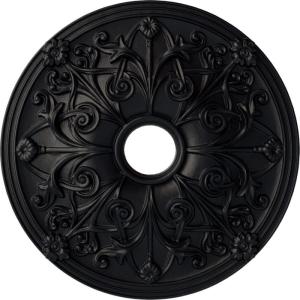 imageEkena Millwork CM23JA 23 58Inch OD x 3 78Inch ID x 2 18Inch P Jamie Ceiling MedallionHandPainted Steel Gray
