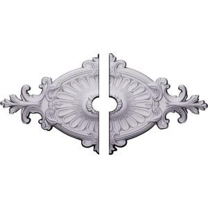 imageEkena Millwork CM23RO1203500 23 12W x 12 14H x 3 12ID x 1 12P Quentin Ceiling Medallion Fits Canopies up to 312 2 Piece