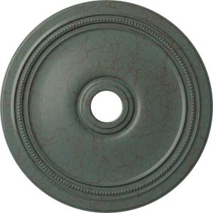 imageEkena Millwork CM24DIGGS Diane Ceiling Medallion 24OD x 3 58ID x 1 14P Fits Canopies up to 6 14 HandPainted Green GoldHandPainted Cloud Burst Crackle